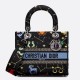 Replicas Bolso Dior Medium Lady D-Lite Pixel Zodiac con bordado negro Baratos