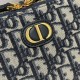 Replicas Bolso Dior 30 Montaigne Box Dior Oblique Jacquard Azul Baratos