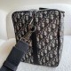 Replicas Bolso negro de jacquard Dior Lingot 50 Duffle Oblique Baratos