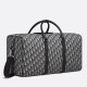 Replicas Bolso negro de jacquard Dior Lingot 50 Duffle Oblique Baratos