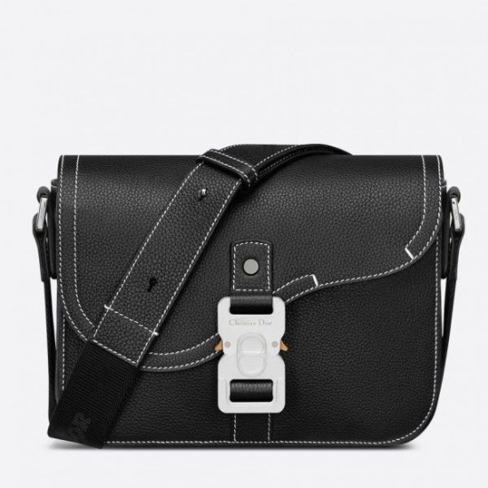 Replicas Bolso de hombre Dior Mini Saddle Messenger negro Baratos