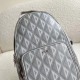 Replicas Bolso bandolera de lona Dior Mini Rider CD Diamond gris Baratos