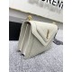 Replicas YSL Saint Laurent Gaby Bolso de hombro Piel de cordero acolchada Blanco Baratos