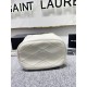 Replicas Bolso saco YSL Saint Laurent Le Maillon en piel de cordero acolchada blanca Baratos