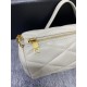 Replicas Bolso YSL Saint Laurent Sade Mini Tube en piel de cordero acolchada blanca Baratos