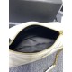 Replicas Bolso YSL Saint Laurent Sade Mini Tube en piel de cordero acolchada blanca Baratos