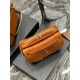 Replicas Bolso camera YSL Saint Laurent Niki de piel lisa Cognac Baratos