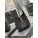 Replicas YSL Saint Laurent Le 5 À 7 Cassandre Hobo Small Soft Bucket Bag Cuero liso Negro Baratos