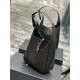 Replicas YSL Saint Laurent Le 5 À 7 Cassandre Hobo Small Soft Bucket Bag Cuero liso Negro Baratos