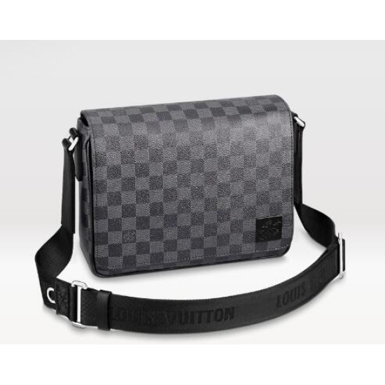 Replicas Bolso Louis Vuitton District PM Damier Grafito N42710 Baratos