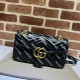 Replica Gucci The Hacker Project bolso pequeño GG Marmont 443497 Negro Imitacion Rebajas