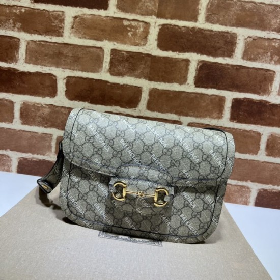 Replica Gucci The Hacker Project Bolso pequeño Gucci Horsebit 1955 602204 Café Imitacion Rebajas