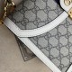 Replica Gucci Ophidia Bolso pequeño con asa superior y Web 651055 Blanco Imitacion Rebajas