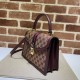 Replica Gucci Ophidia Bolso pequeño con asa superior y Web 651055 Marrón Imitacion Rebajas