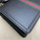 Replica Gucci Ophidia Bolso pequeño con asa superior y Web 651055 Negro Imitacion Rebajas