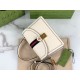 Replica Gucci Ophidia Bolso pequeño con asa superior y Web 651055 Blanco Imitacion Rebajas