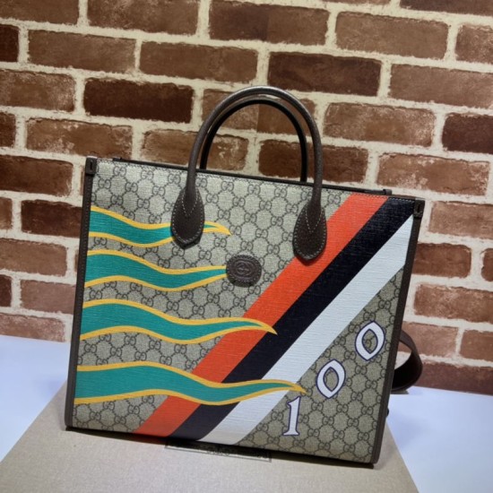 Replica Tote Gucci mediano con estampado geométrico 674148 Imitacion Rebajas