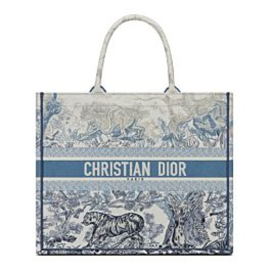 Replica Christian Dior Book Tote Azul Imitacion Rebajas