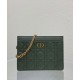 Replica Bolso Christian Dior Caro con cremallera verde Imitacion Rebajas