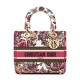 Replica Bolso Christian Dior Lady D-Lite mediano Peachblow Imitacion Rebajas