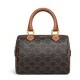 Replica Celine Small Boston en lona Triomphe café Imitacion Rebajas