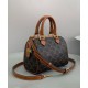 Replica Celine Small Boston en lona Triomphe café Imitacion Rebajas