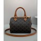 Replica Celine Small Boston en lona Triomphe café Imitacion Rebajas