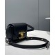 Replica Celine Mini Triomphe de piel de becerro brillante negra Imitacion Rebajas