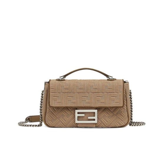 Replica Cadena Fendi Midi Baguette 8BR793 Gris Imitacion Rebajas