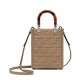 Replica Fendi Mini Sunshine Shopper FF Tela Mini Bolso 8BS051 Gris Imitacion Rebajas