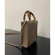 Replica Fendi Mini Sunshine Shopper FF Tela Mini Bolso 8BS051 Gris Imitacion Rebajas