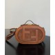 Replica Fendi Mini Camera Case Mini Bag 8BS058 Café Imitacion Rebajas