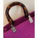 Replica Bolso shopper de tela Fendi Sunshine Medium FF Peachblow Imitacion Rebajas