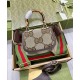 Replica Bolso Gucci Pequeño Jumbo GG Con Bambú 675797 Café Oscuro Imitacion Rebajas