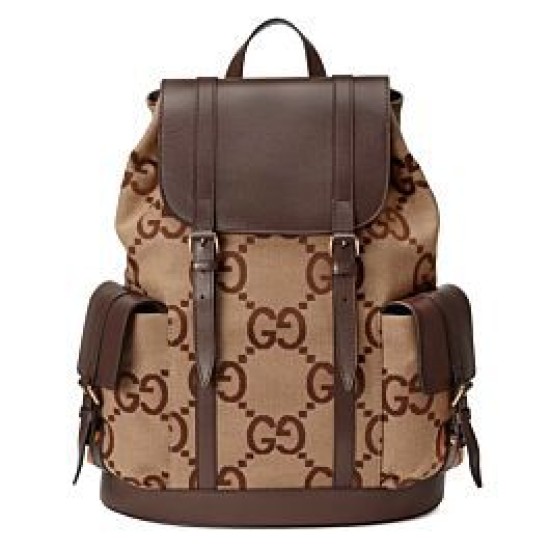 Replica Mochila Gucci Con Jumbo GG 678829 Café Oscuro Imitacion Rebajas