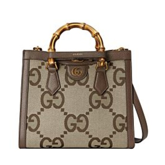 Replica Gucci Diana Jumbo GG Bolso pequeño 660195 Café oscuro Imitacion Rebajas