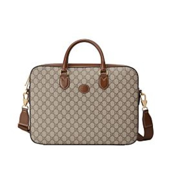 Replica Gucci Business Case Con G Interlocking 674140 Café Imitacion Rebajas