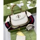 Replica Bolso pequeño con asa superior Gucci con bambú 675797 Crema Imitacion Rebajas