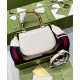 Replica Bolso pequeño con asa superior Gucci con bambú 675797 Crema Imitacion Rebajas