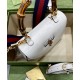 Replica Bolso pequeño con asa superior Gucci con bambú 675797 Crema Imitacion Rebajas