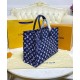 Replica Louis Vuitton Onthego GM M59608 Azul Imitacion Rebajas