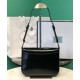 Replica Prada Bandolera de piel cepillada 1BD308 Negro Imitacion Rebajas