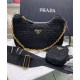 Replica Bolso de rafia Prada Re-Edition 2005 1BH204 Negro Imitacion Rebajas