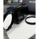 Replica Prada Cepillado Cuero Prada Femme Bolso 1BD323 Negro Imitacion Rebajas