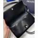 Replica Prada Cepillado Cuero Prada Femme Bolso 1BD323 Negro Imitacion Rebajas