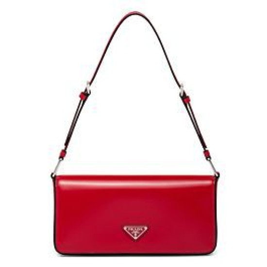 Replica Prada Cepillado Cuero Prada Femme Bolso 1BD323 Rojo Imitacion Rebajas