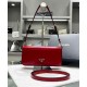 Replica Prada Cepillado Cuero Prada Femme Bolso 1BD323 Rojo Imitacion Rebajas