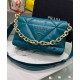 Replica Bolso de hombro Prada en piel de napa acolchada 1BD306 Azul Imitacion Rebajas