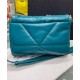 Replica Bolso de hombro Prada en piel de napa acolchada 1BD306 Azul Imitacion Rebajas