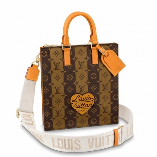 Replica Bolso cruzado Louis Vuitton Sac Plat en rayas de monograma M45969 Imitacion Rebajas